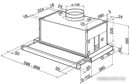 Кухонная вытяжка Smeg KSET66E - фото товара