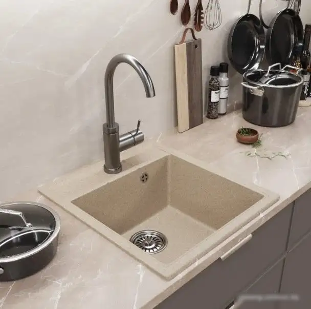 Кухонная мойка Mixline ML-GM28 552180 (бежевый) - фото товара