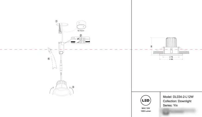 Точечный светильник Maytoni Yin DL034-2-L12W – фото товара