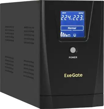 Источник бесперебойного питания ExeGate SpecialPro Smart LLB-2000.LCD.AVR.4C13.RJ.USB EX292631RUS – изображение в каталоге