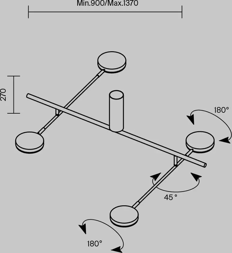 Люстра средней высоты Maytoni Fad MOD070CL-L30B3K – фото товара