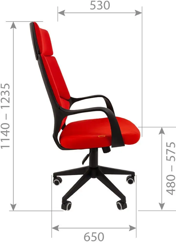 Офисное кресло CHAIRMAN 525 (T-02 голубой) – фото товара