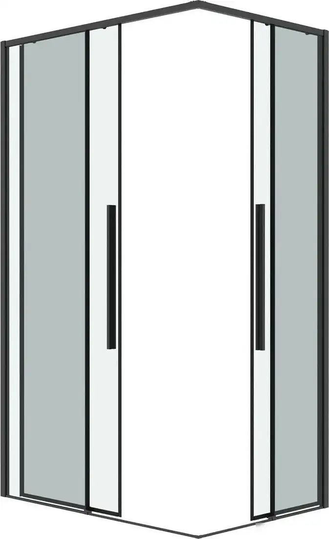 Душевой уголок Grossman Galaxy 100x80x195 300.K33.01.1080.42.00 (графит сатин/прозрачное стекло) - фото товара