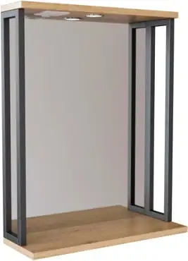 Mixline Зеркало Бруклин 60 543581 (дуб бунратти) – изображение в каталоге