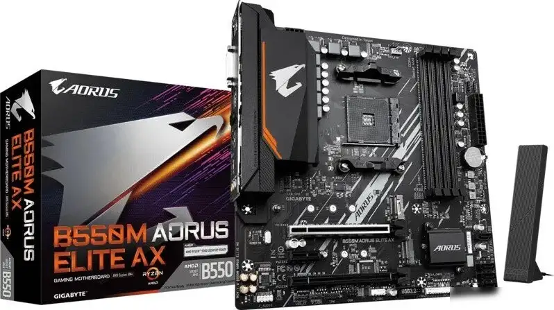 Материнская плата Gigabyte B550M Aorus Elite AX (rev. 1.4) – фото товара