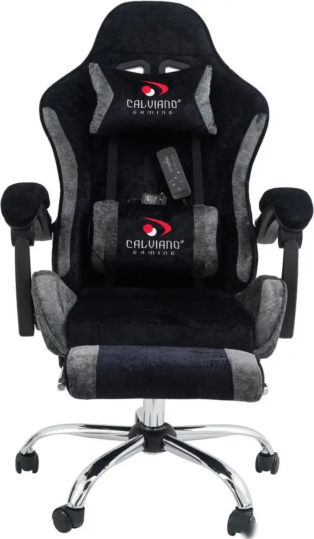Игровое (геймерское) кресло Calviano Avanti Ultimato (black-grey fabric) – фото товара
