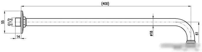 Держатель верхнего душа Slezak RAV MD0150 - фото товара