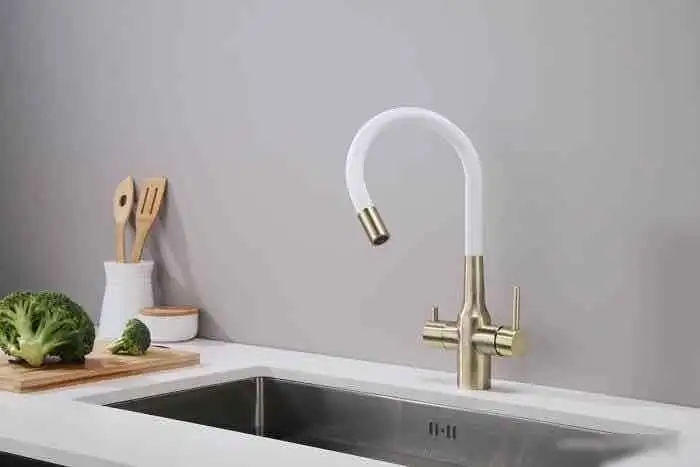 Смеситель Paulmark Salix Sa213419-BRw (бронза/белый) - фото товара