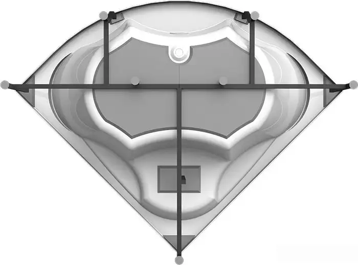 Ванна Vannesa Сандра 149x149 2-78-0-0-1-221 (с экраном и каркасом) - фото товара