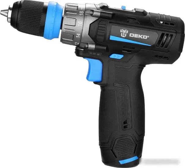Дрель-шуруповерт Deko DKCD12V PRO 083-1004 (с 2-мя АКБ 1.5Ач, кейс) – фото товара