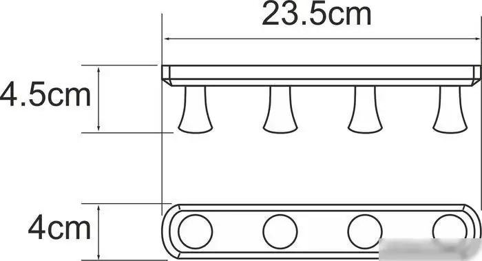 Крючок для ванны Wasserkraft K-1074Nickel – фото товара