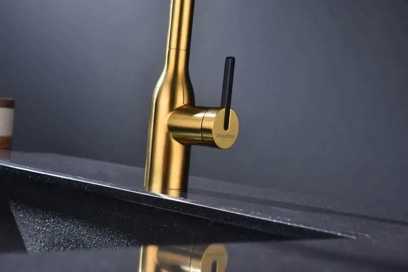 Смеситель Paulmark Magneto One Ma213188-BG (золото/брашированное золото) - фото товара