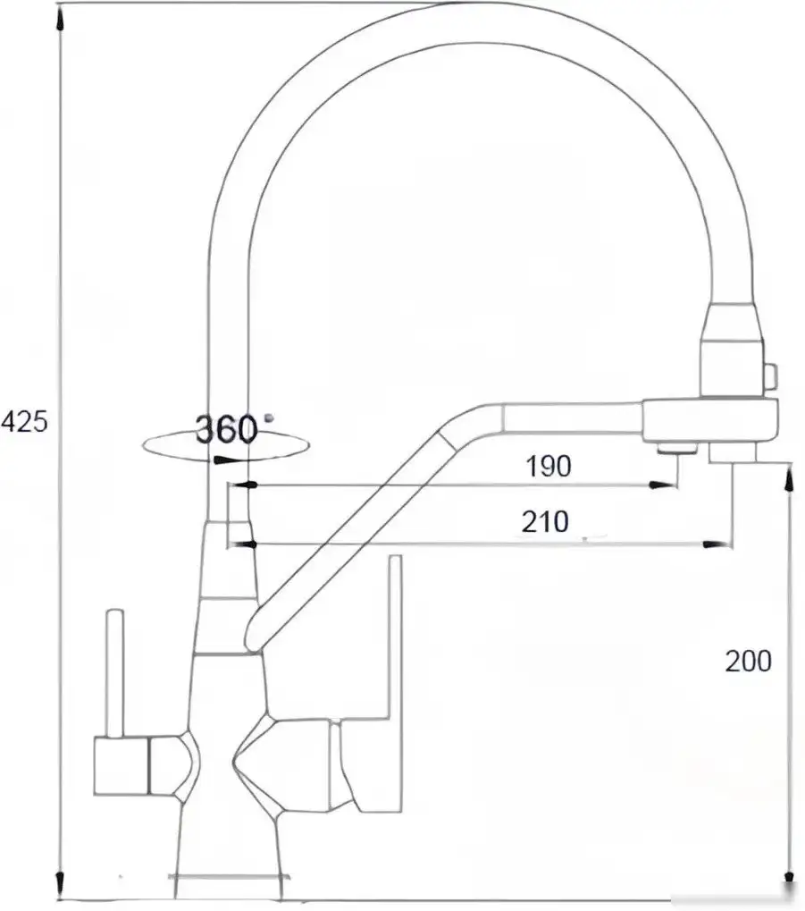 Смеситель Boch Mann Else B BM10427 - фото товара