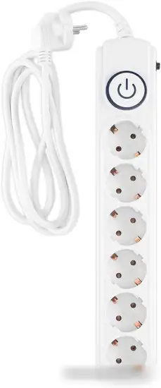 Сетевой фильтр IPPON BK-6-EU-1.8-10-W (1.8м, 6 розеток, белый) – фото товара