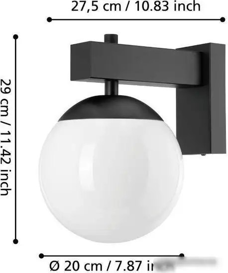 Уличный настенный светильник Eglo Bufalata 900669