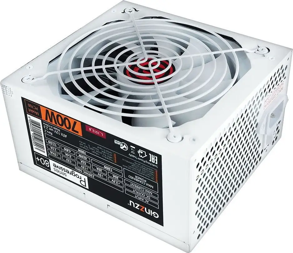 Блок питания Ginzzu PC700 (белый) – фото товара