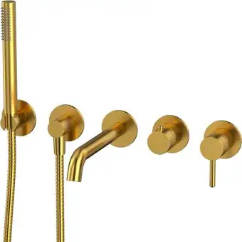 Смеситель Whitecross YSET1240GLB (брашированное золото) - изображение в каталоге