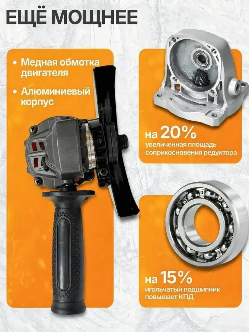 Угловая шлифмашина Eurolux АУШМ-21Li/125 72/12/49 (с 2-мя АКБ, кейс) – фото товара