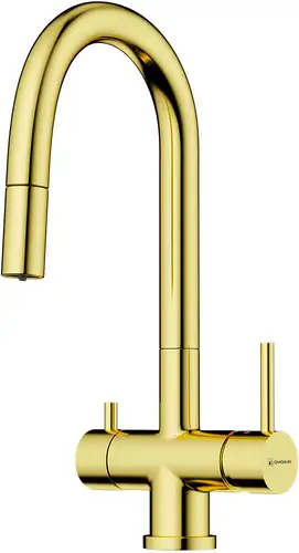 Смеситель Omoikiri Akita-S LG (светлое золото) - изображение в каталоге