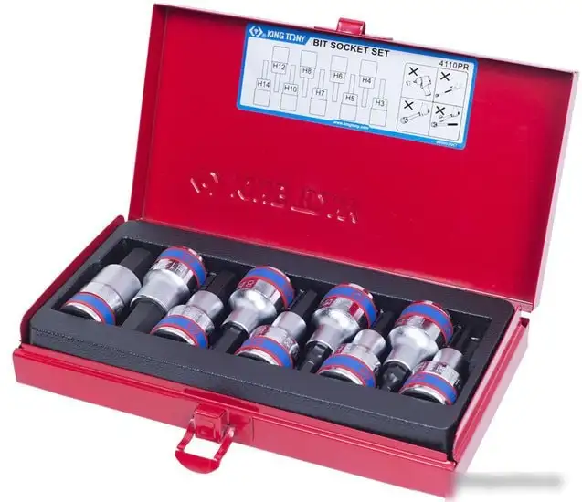 Набор торцевых головок King Tony 4110PR (9 предметов) – фото товара