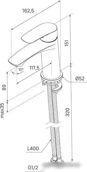 Смеситель Milardo Rora RORSB00M01 - фото товара
