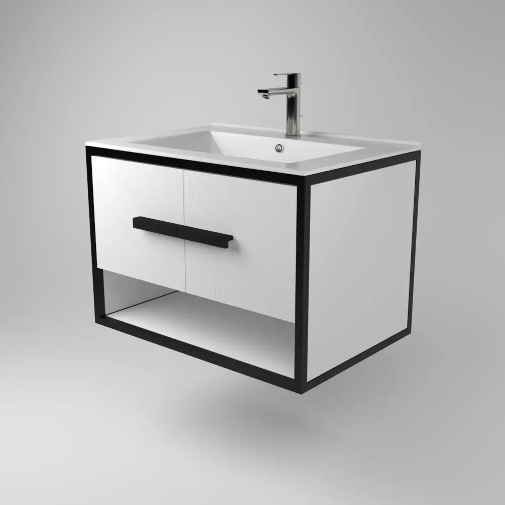 Дабер Тумба под умывальник 009 Т9.7.2.5 (черный/белый) – фото товара