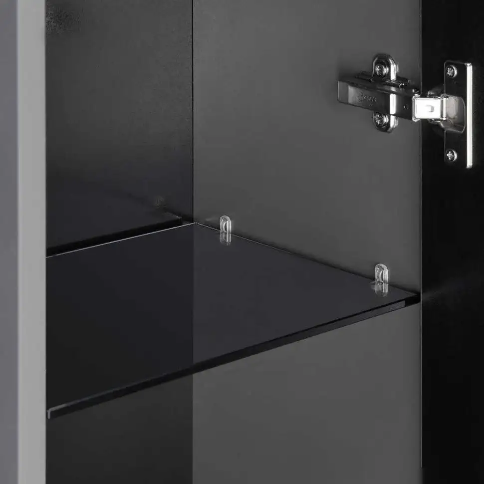 Акватон Шкаф-полупенал для ванной Ар-Деко 1A284703DD8D0 (серый кобальт) – фото товара