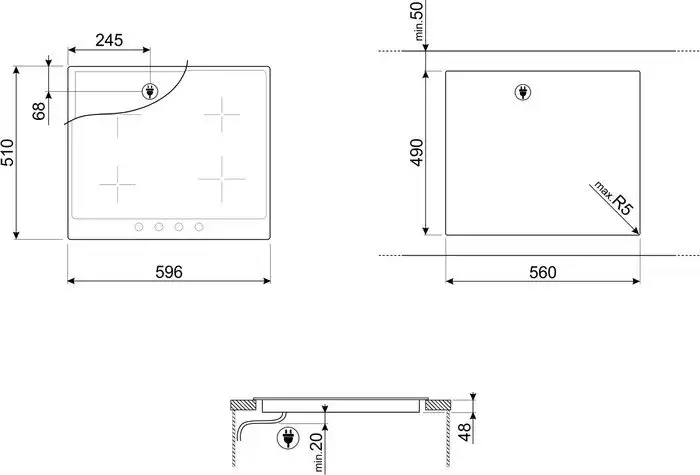 Варочная панель Smeg P864PO - фото товара