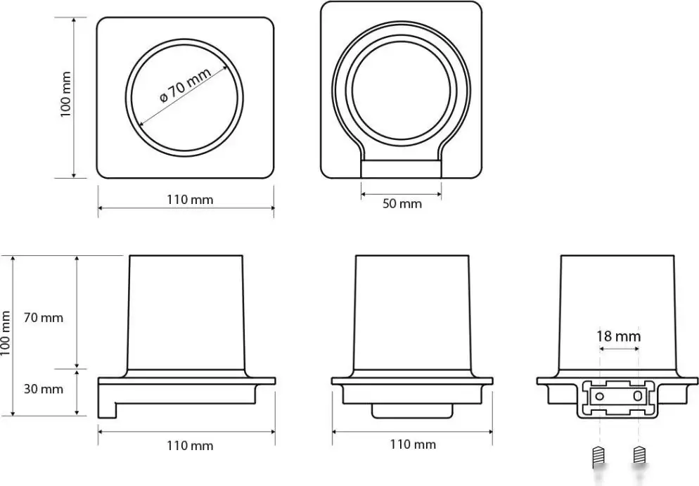 Аксессуары для ванной и туалета Bemeta Organic 167111010 (черный матовый) – фото товара