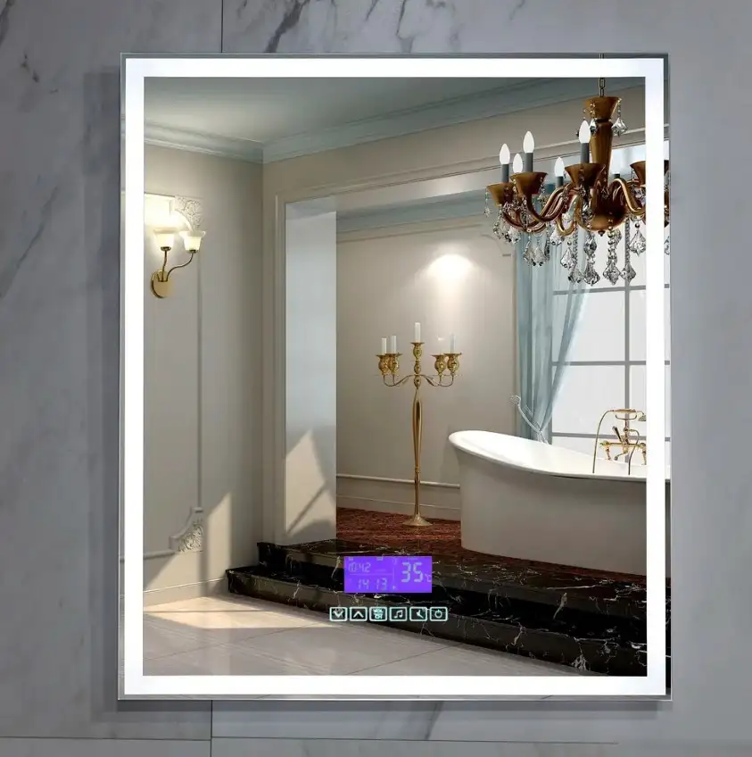 Пекам Зеркало Greta 80x90 greta-80x90MP (с подсветкой, с многофункциональной панелью, подогрев) – фото товара