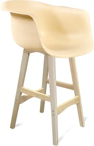 Стул с подлокотниками Sheffilton SHT-ST31/S65 (бежевый/прозрачный лак) – изображение в каталоге