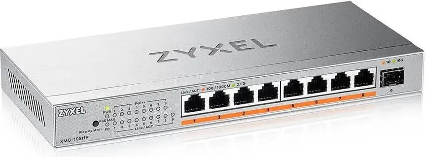Неуправляемый коммутатор Zyxel XMG-108HP – фото товара