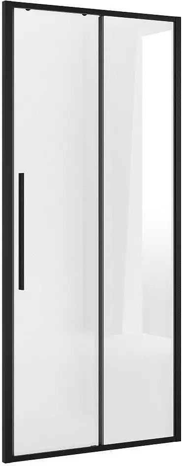 Душевая дверь Niagara NG-84-10AB 100x195 (черный матовый/прозрачное стекло) - фото товара