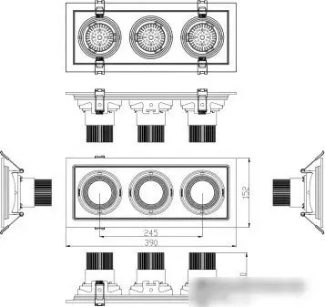 Точечный светильник ЭРА SKD-13-36-40K-W20 – фото товара