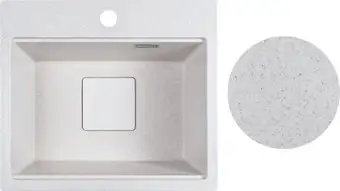 Кухонная мойка Marblan Comfort 48 (бежевый, с сифоном) - изображение в каталоге