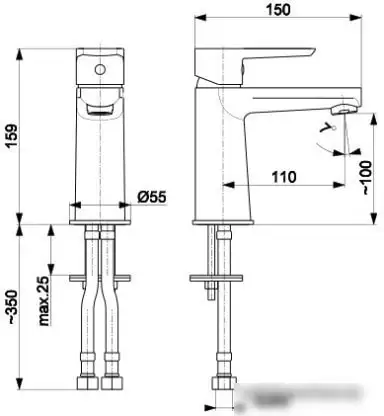 Смеситель Armatura Narva Black 5222-815-81 - фото товара