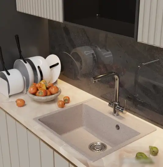 Кухонная мойка Mixline ML-GM15 551912 (песочный) - фото товара