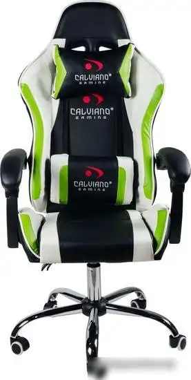 Кресло Calviano Asti Ultimato (черный/белый/зеленый) – фото товара