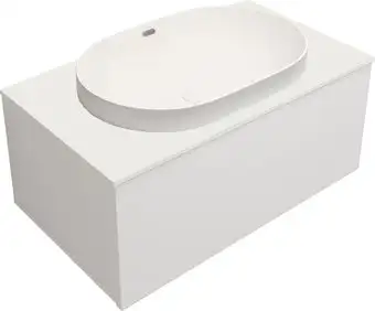 ЗОВ Тумба с умывальником Кито 70 K70LW0MWM-LDSPW6002 (белый матовый) – изображение в каталоге