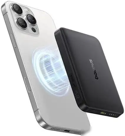 Внешний аккумулятор Baseus EnerFill FM12 Qi2 Magnetic Power Bank 22.5W 10000mAh (черный) – фото товара