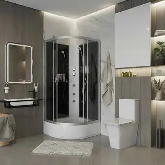 Душевая кабина Niagara NG-3501-14BKG 90x90 - изображение в каталоге