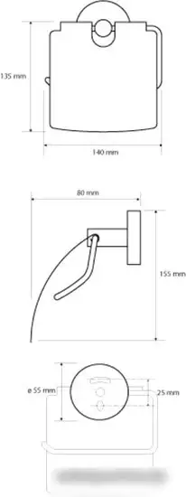 Держатель для туалетной бумаги Bemeta Dark 104112010 – фото товара