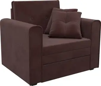 Кресло-кровать Мебель-АРС Санта (велюр, шоколадный НВ-178/16)