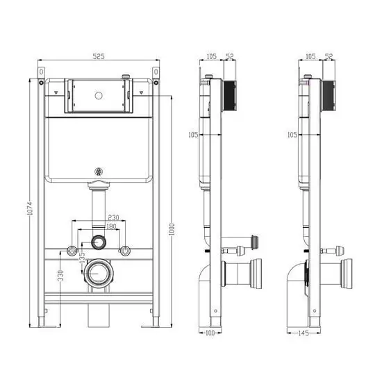 Инсталляция для унитаза Timo TWC-01 + FP-001 - фото товара