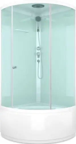 Душевая кабина Domani-Spa Simple High 90x90 (сатин матовое стекло/белый)