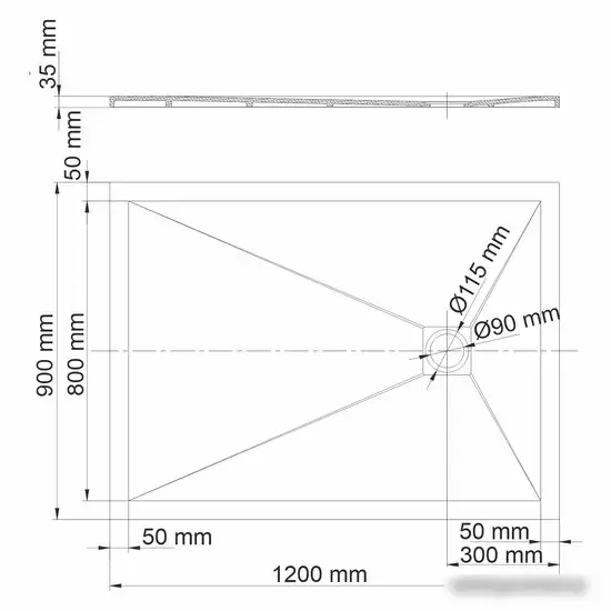 Душевой поддон Wasserkraft Dill 61T07 - фото товара