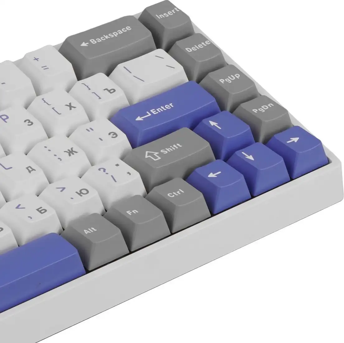 Клавиатура AULA WIN68HE Max (белый/серый/синий, Wing Chun) – фото товара