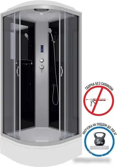 Душевая кабина Niagara NG-3502-14P 100x100 (тонированное стекло) - фото товара