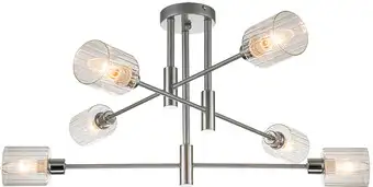 Люстра средней высоты Escada 1140/6P (Silver/Chrome) – изображение в каталоге
