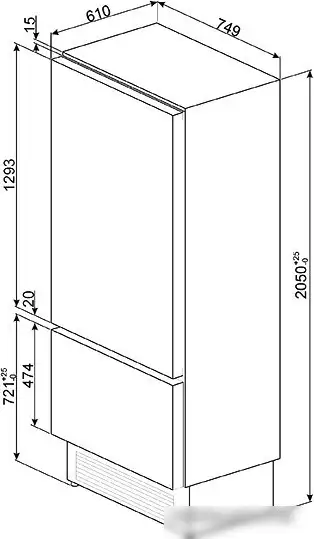 Холодильник Smeg RI76RSI - фото товара